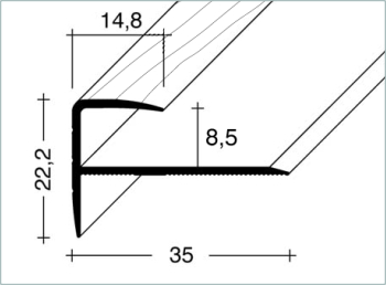 Schodovy Ukoncovaci Profil Pro Laminat 8 5 Mm Dreveny Dekor
